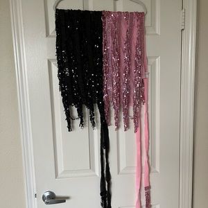 Sparkly side tie skirt